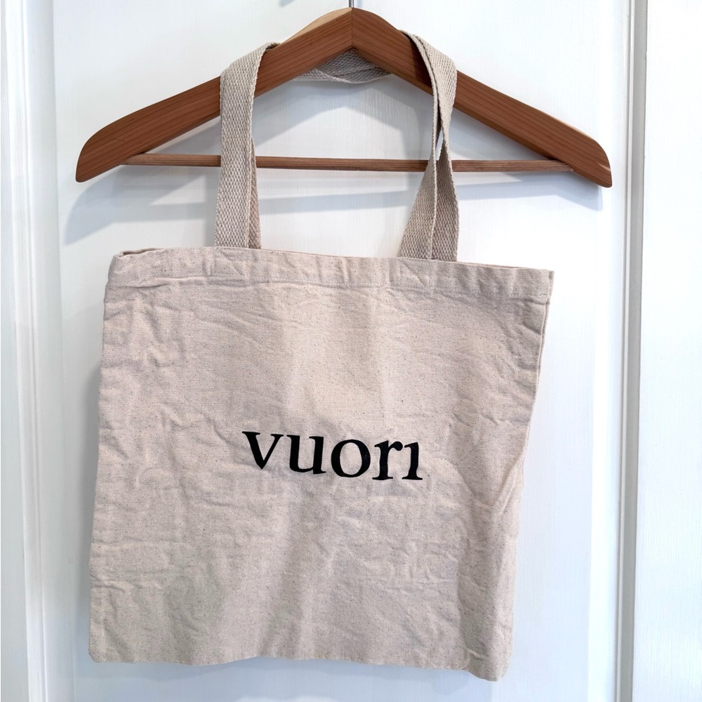 Vuori “The Rise The Shine” Beige Canvas Tote